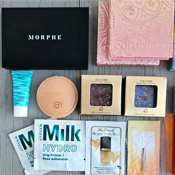 MAKEUP BUNDLE 13 ITEMS NEW - LIKE NEW MORPHE TARTE MILK BECCA COLOURPOP CLINIQUE - Picture 15 of 16